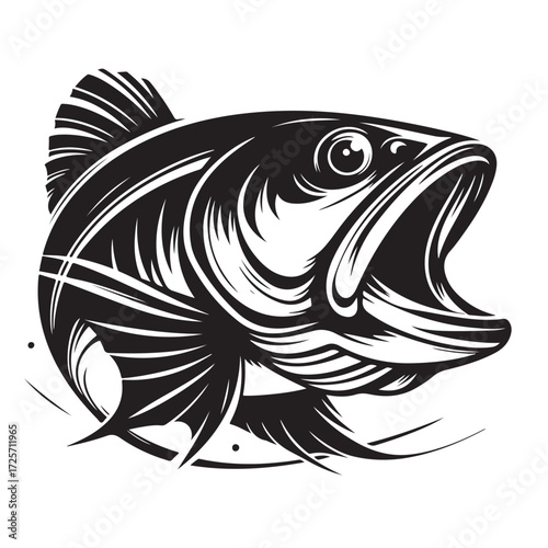 Fish Vector Illustration | Fishing Logo Design