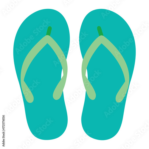 flip flops isolated on white