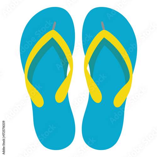 flip flops on a beach