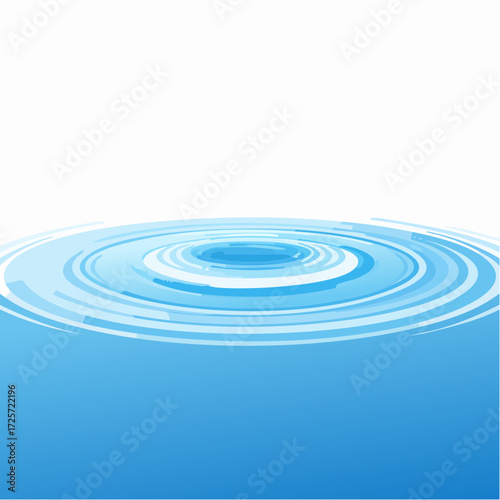 Ripples on the surface of water.