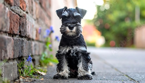 Fototapeta Naklejka Na Ścianę i Meble -  Cute puppy outdoors