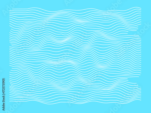 Mouvement liquide avec des lignes onduleuses