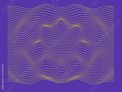 Mouvement liquide avec des lignes onduleuses