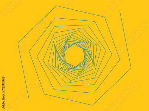Tourbillon et Vortex Vectoriel, élément de décoration graphique et design. Lignes dynamiques