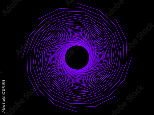 Tourbillon et Vortex Vectoriel, élément de décoration graphique et design. Lignes dynamiques