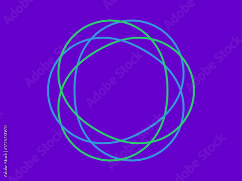 Formes géométriques de Cercles entrelacés et de Lignes circulaires