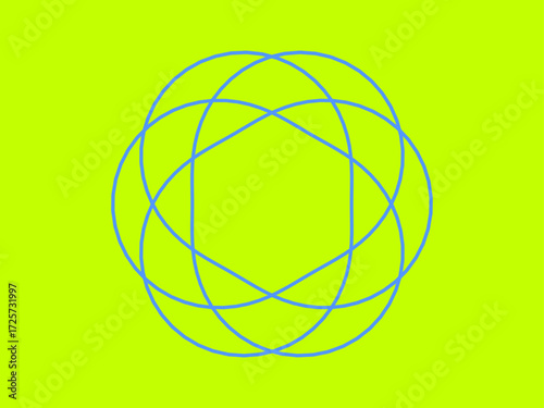 Formes géométriques de Cercles entrelacés et de Lignes circulaires