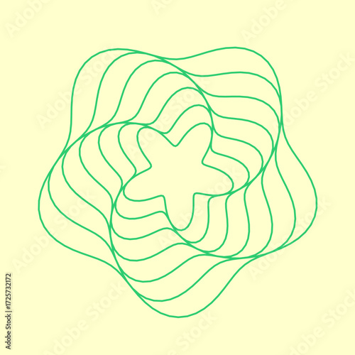 Tourbillon et Vortex Vectoriel, élément de décoration graphique et design. Lignes dynamiques
