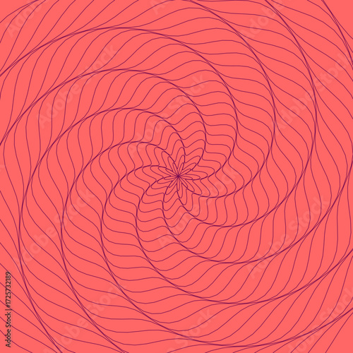 Tourbillon et Vortex Vectoriel, élément de décoration graphique et design. Lignes dynamiques