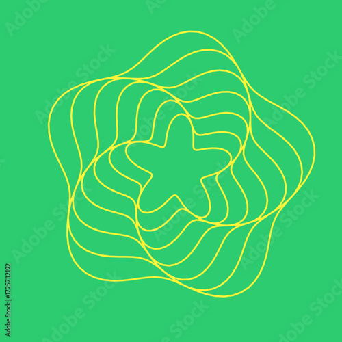 Tourbillon et Vortex Vectoriel, élément de décoration graphique et design. Lignes dynamiques