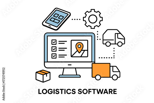 Logistics software for efficient supply chain management and tracking of deliveries in a digital workspace