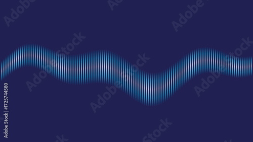 Dark blue gradient background with vertical line accents design element