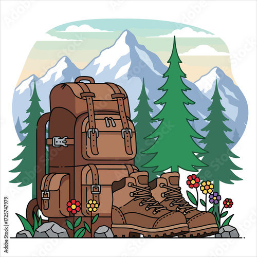 Travel Backpack & Boots by Forest Ridge