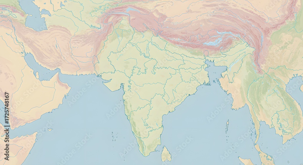 Obraz premium India map outline