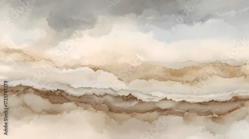 Abstract Layered Sandstone Texture in Neutral Earth Tones