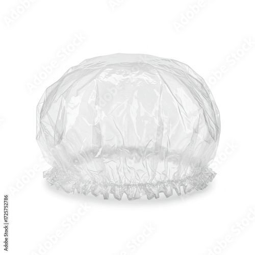 shower cap on white background