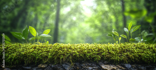 Wallpaper Mural Lush Details of Forest Moss Close-Up with Realistic Texture and Natural Lighting Torontodigital.ca