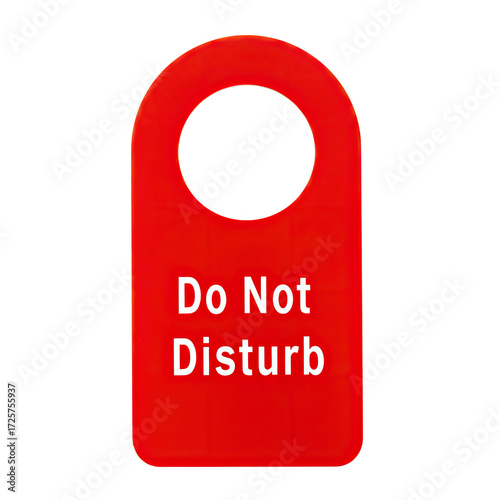 do not disturb sign isolated on white