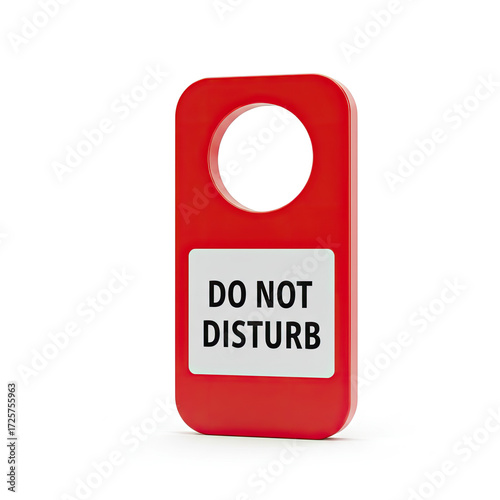 do not disturb sign isolated on white