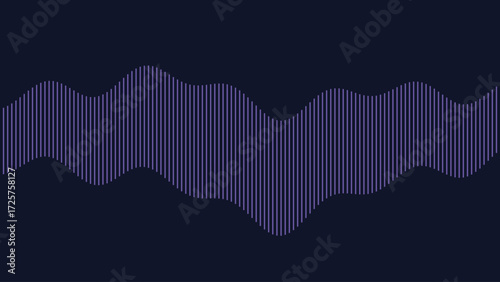 Abstract lilac vertical lines background geometric pattern on dark backdrop
