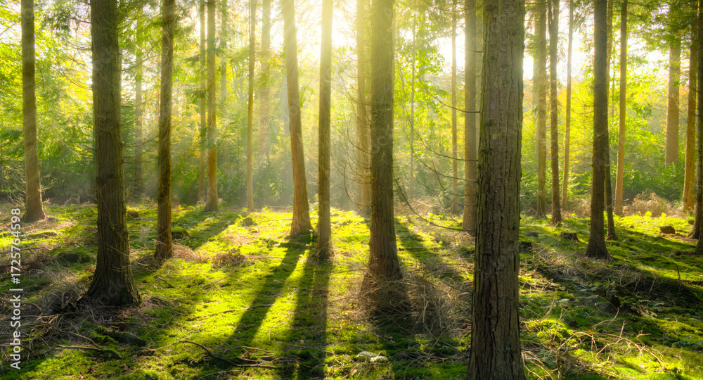 Obraz premium morning in the forest