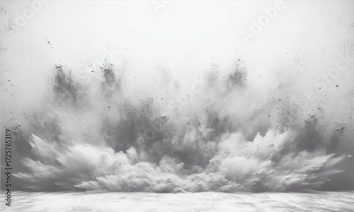 Abstract grunge dust and urban texture in vector distressed overlay style placed on a clean white background.