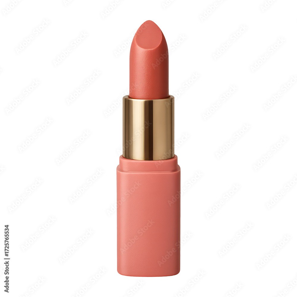 Obraz premium PNG Elegant coral lipstick design.