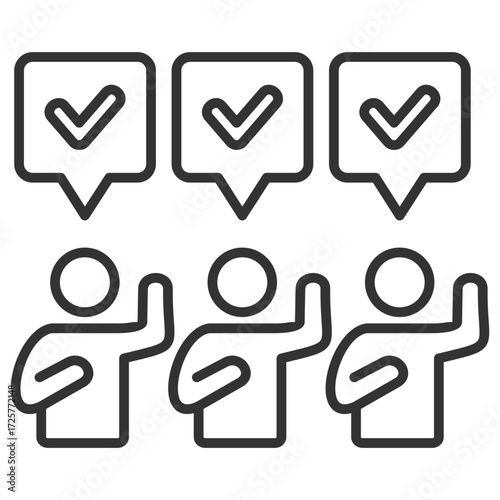Agree Outline Icon