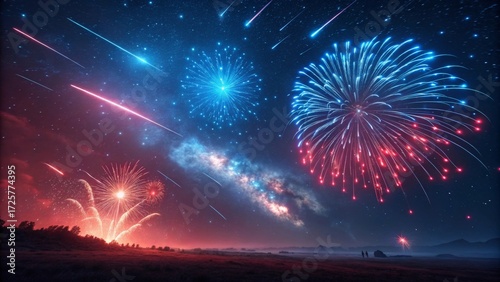 fireworks in the sky