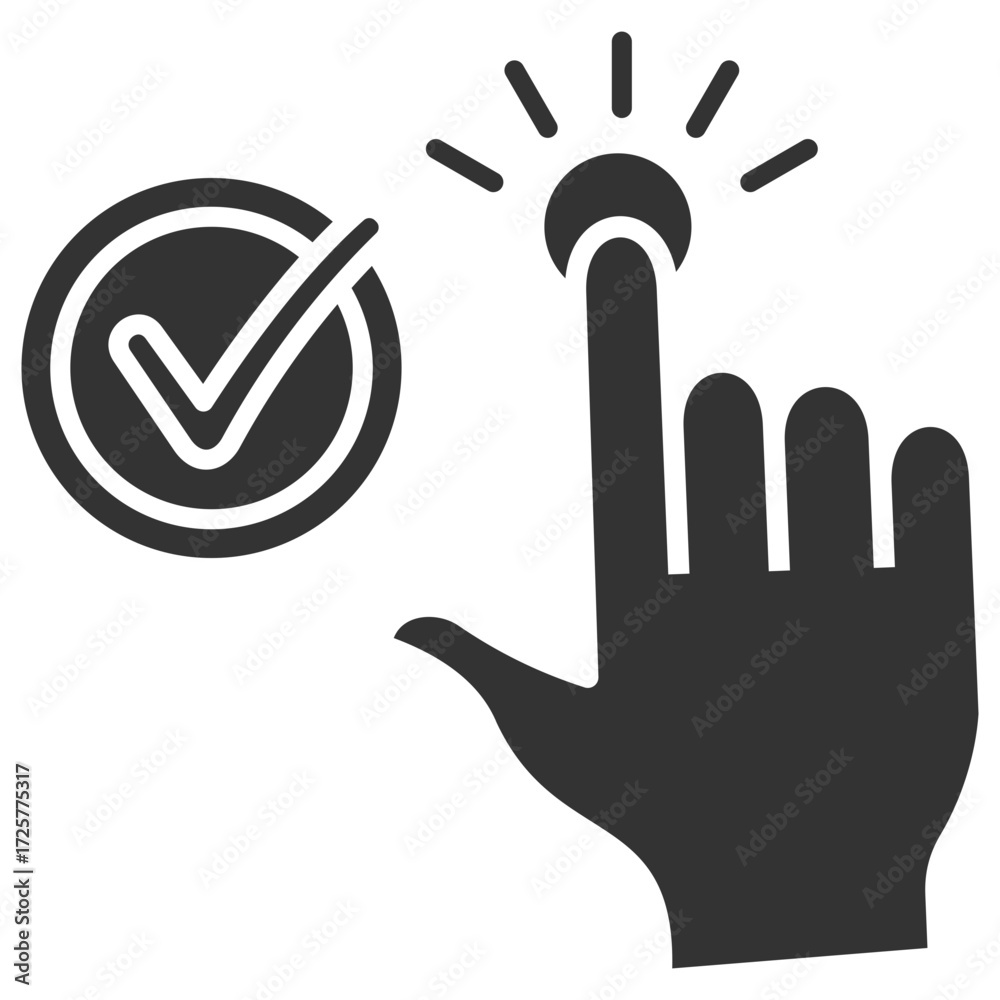 Fototapeta premium Selected Glyph Icon