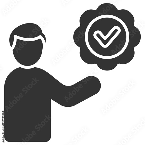 Endorse Glyph Icon