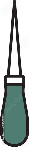 Scratch awl icon for marking or piercing