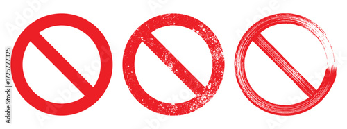 Free Download Red Prohibition Sign Vector Illustration: Restrictions and Warning Concepts - GFXLoad