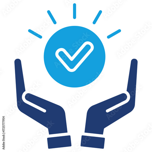 Support Flat Blue Icon