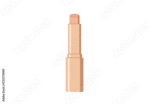 Beige stick concealer with rounded tip in a cylindrical tube set against a plain white backdrop