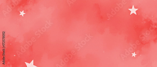 China flag red watercolor background with stars  vector design