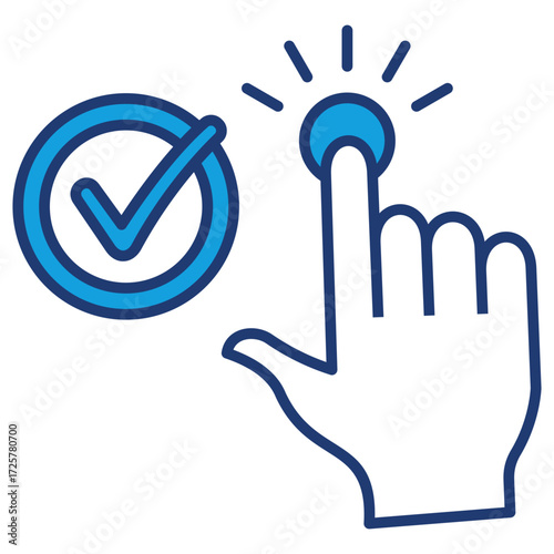 Selected Blue Icon