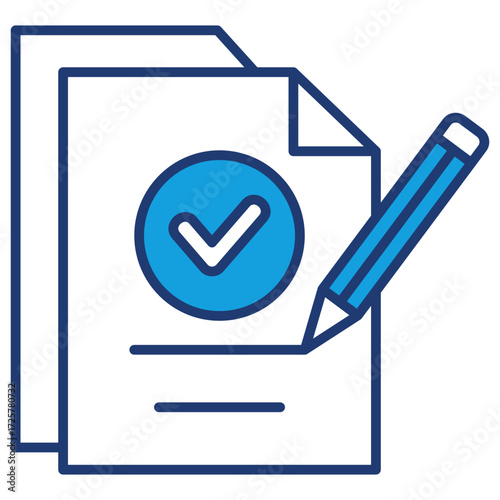Confirm Blue Icon
