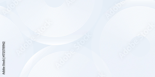 Abstract blue modern background with circle illustration elements. Digital technology lines circle simple modern art nice