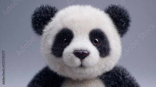 Adorable Giant Panda Close up Shot Perfect for Children's Books and Conservation Projects