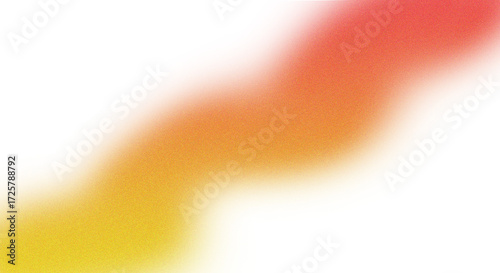 Abstract fiery gradient flowing through darkness with yellow orange and red hues isolated on transparent background