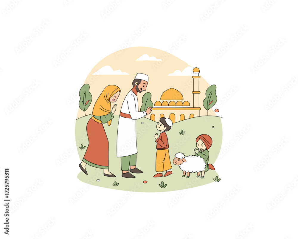 Fototapeta premium Qurbani Eid vector Free SVG Download