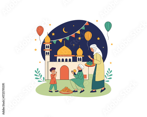 Qurbani Eid vector  Free SVG Download