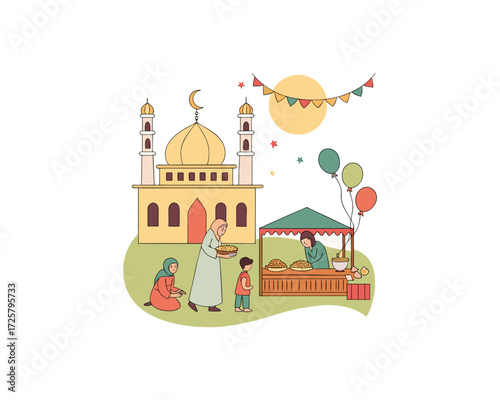 Wallpaper Mural Qurbani Eid vector  Free SVG Download Torontodigital.ca