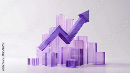 Purple glassmorphism upward arrow chart icon, illustrating business growth, success, or increasing metrics, 3d rendering Stock Illustration Free Download Purple glassmorphism upward arrow chart icon, illustrating business growth, success, or increasing metrics, 3d rendering Stock Illustration - GFXLoad
