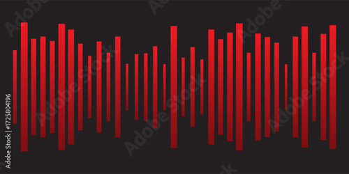 Abstract Digital EQ Music Equalizer. Sound Wave Design Element. Speaking Sound Wave Vector Illustration. Artificial Intelligence AI Assistant Voice Visualization.