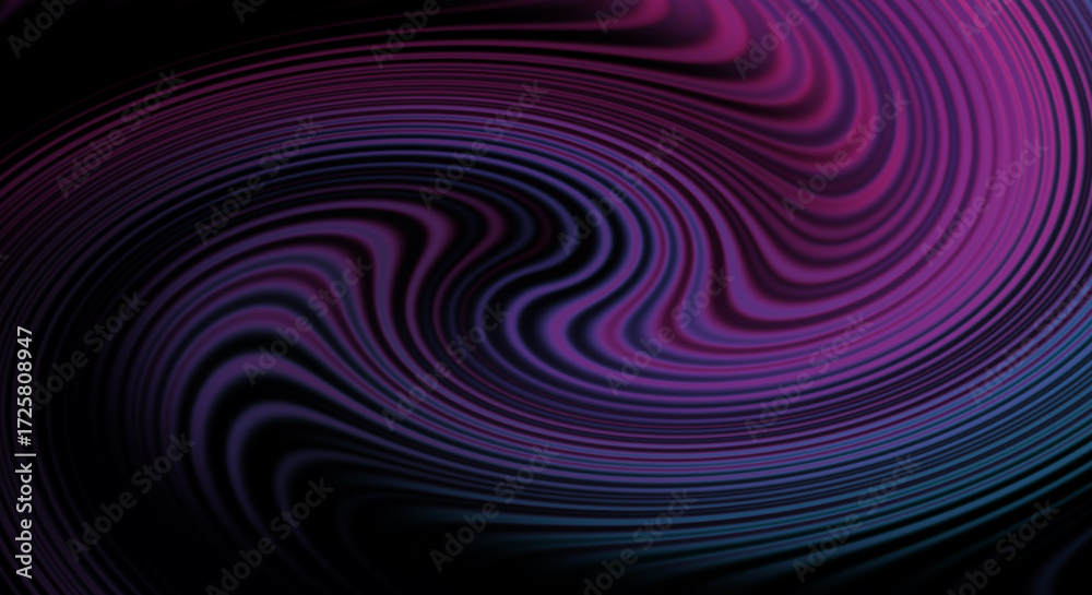 Fototapeta premium Dark Abstract Background with Swirling Magenta and Teal Waves texture pattern