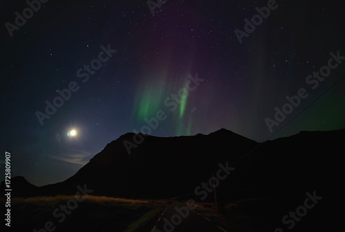 Northern lights, a celestial spectacle in northern Norway beyond the Arctic Circle