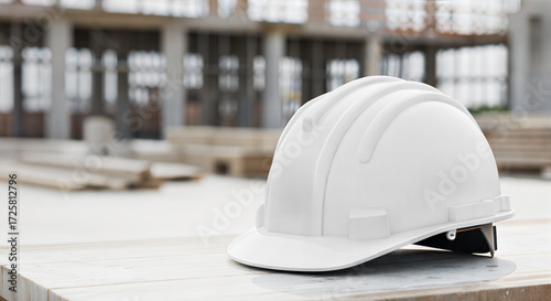 An image of a White Construction Helmet