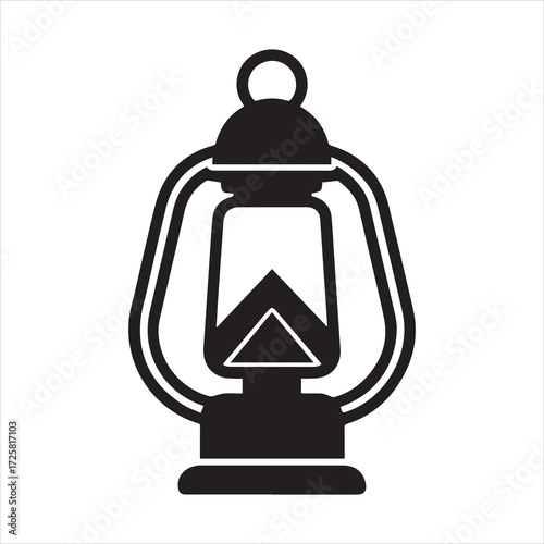 Hiking Lantern Icon Vector Illustration